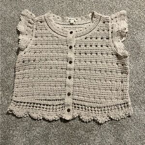 Women’s Crochet Crop, size M, NWOT